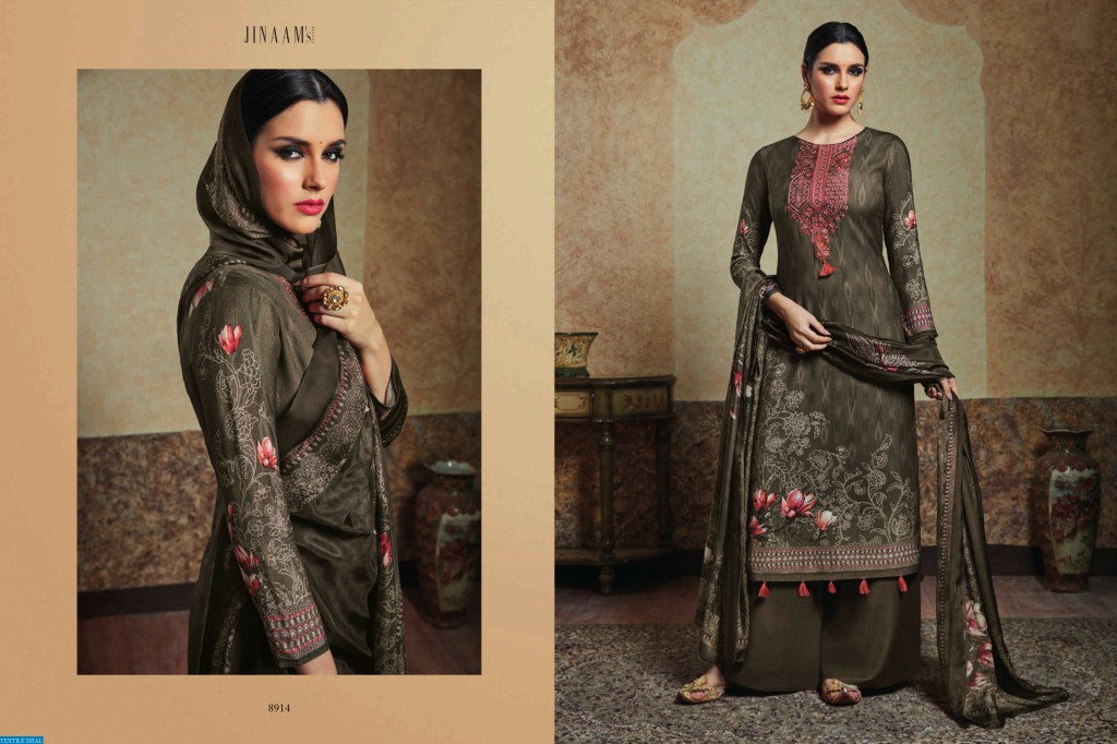 jinaam Zarah Wholesale Casual Cotton Satin Salwar Suits